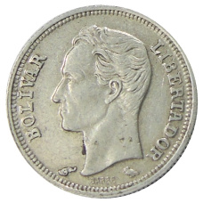 Монета 50 сентимо 1960 года Венесуэла (реверс)