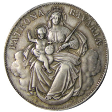 Монета 1 талер 1869 года Германские государства — Бавария (аверс)