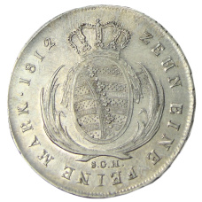 Монета 1 талер 1812 года Германские государства — Саксония (реверс)