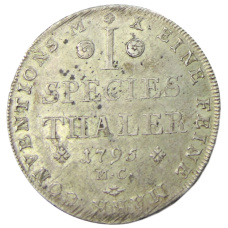 Монета 1 талер 1795 года Германсике государства  — Брауншвейг-Вольфенбюттель (аверс)