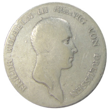 Монета 1 талер 1813 года B Германские государства — Пруссия (аверс)