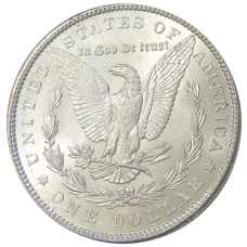 Монета 1 доллар 1886 года США «Доллар Моргана» (реверс)