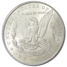 Монета 1 доллар 1886 года США «Доллар Моргана» (реверс)