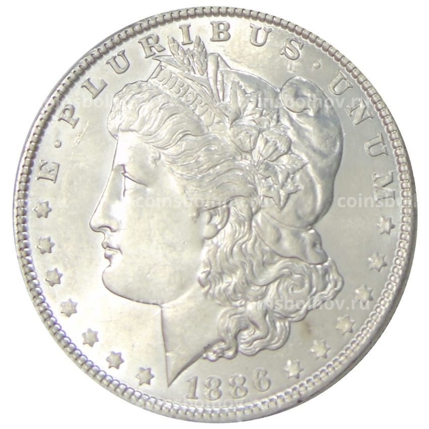 Монета 1 доллар 1886 года США «Доллар Моргана»