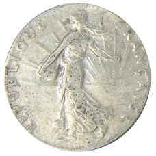Монета 50 сантимов 1910 года Франция (реверс)