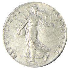 Монета 50 сантимов 1913 года Франция (реверс)