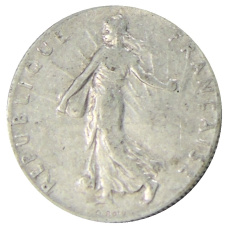 Монета 50 сантимов 1913 года Франция (реверс)