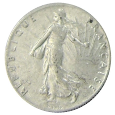 Монета 50 сантимов 1915 года Франция (реверс)