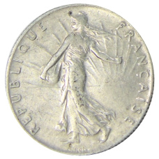 Монета 50 сантимов 1916 года Франция (реверс)