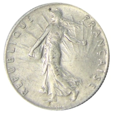 Монета 50 сантимов 1916 года Франция (реверс)