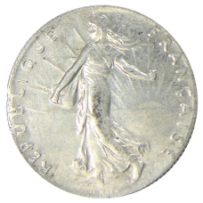 Монета 50 сантимов 1917 года Франция (реверс)