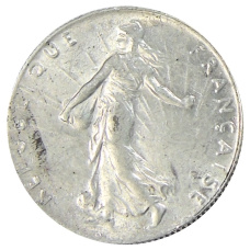 Монета 50 сантимов 1919 года Франция (реверс)