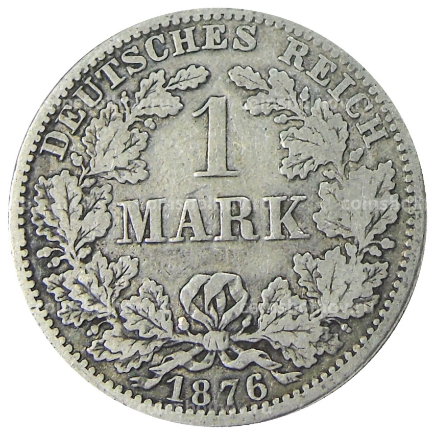 Монета 1 марка 1876 года A Германия