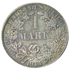 Монета 1 марка 1914 года A Германия (аверс)