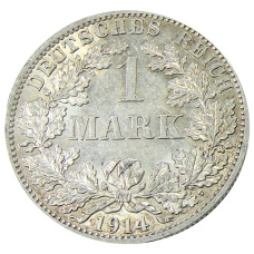 Монета 1 марка 1914 года A Германия (аверс)