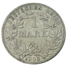 Монета 1 марка 1903 года F Германия (аверс)