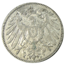 Монета 1 марка 1903 года F Германия (реверс)