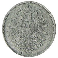 Монета 1 марка 1882 года A Германия (реверс)