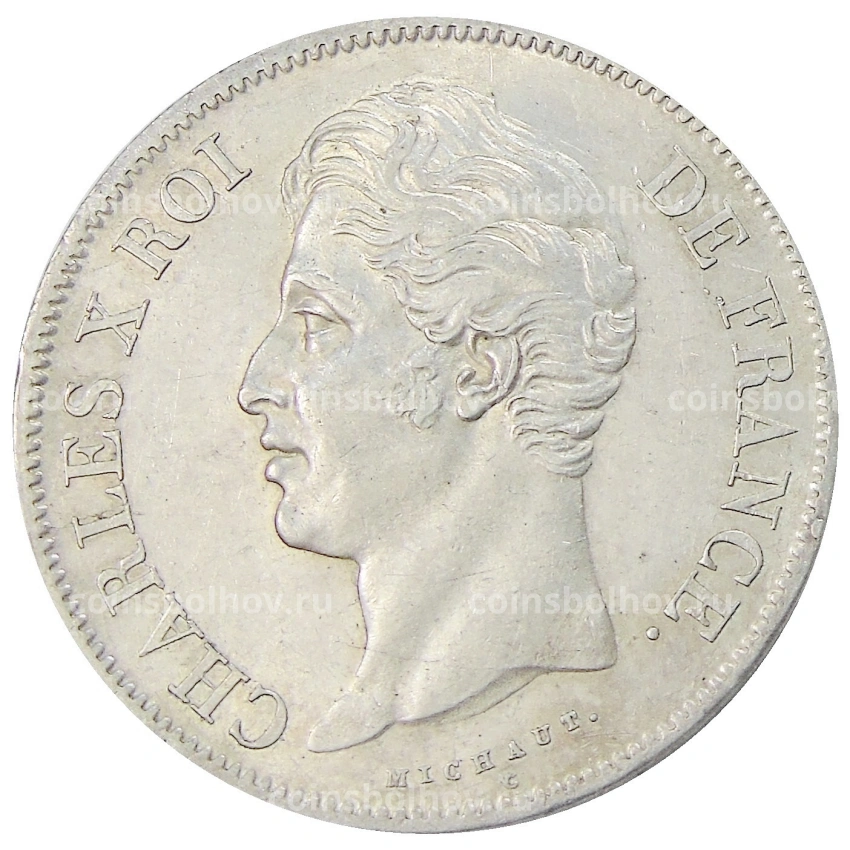Монета 5 франков 1828 года A Франция