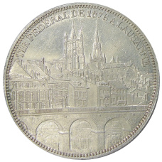 Монета 5 франков 1876 года Швейцария «Стрелковый фестиваль в Лозанне» (аверс)