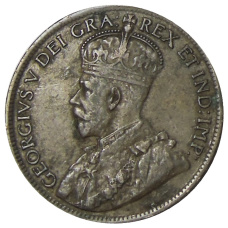 Монета 1 цент 1919 года Канада (реверс)