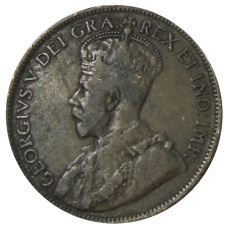 Монета 1 цент 1919 года Канада (реверс)