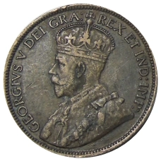 Монета 1 цент 1918 года Канада (реверс)