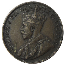 Монета 1 цент 1918 года Канада (реверс)