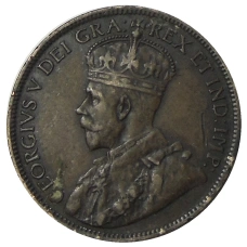 Монета 1 цент 1918 года Канада (реверс)