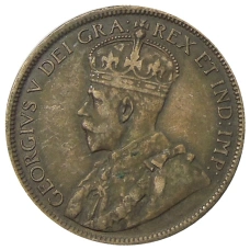 Монета 1 цент 1918 года Канада (реверс)