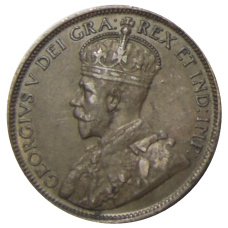 Монета 1 цент 1917 года Канада (реверс)