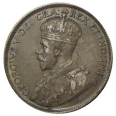 Монета 1 цент 1917 года Канада (реверс)