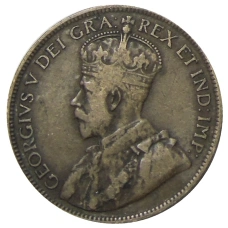 Монета 1 цент 1917 года Канада (реверс)