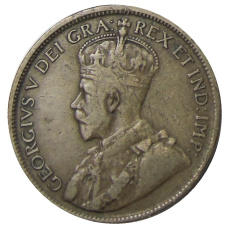 Монета 1 цент 1917 года Канада (реверс)