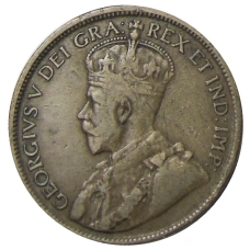 Монета 1 цент 1917 года Канада (реверс)