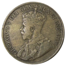 Монета 1 цент 1916 года Канада (реверс)