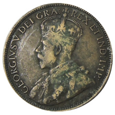 Монета 1 цент 1915 года Канада (реверс)