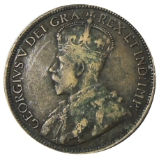 Монета 1 цент 1915 года Канада (реверс)