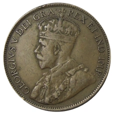 Монета 1 цент 1912 года Канада (реверс)