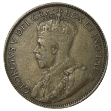 Монета 1 цент 1913 года Канада (реверс)