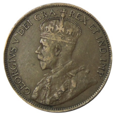 Монета 1 цент 1913 года Канада (реверс)