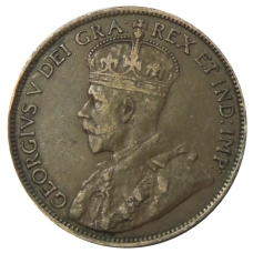 Монета 1 цент 1913 года Канада (реверс)