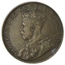 Монета 1 цент 1913 года Канада (реверс)