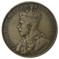 Монета 1 цент 1912 года Канада (реверс)