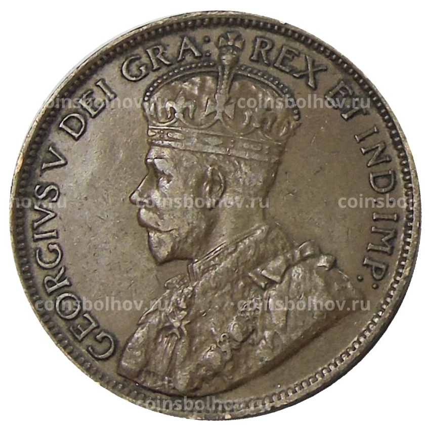 Монета 1 цент 1920 года Канада (вид 2)