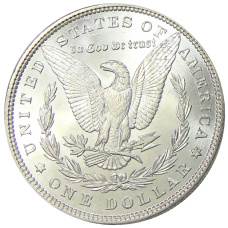 Монета 1 доллар 1885 года США «Доллар Моргана» (реверс)