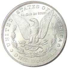 Монета 1 доллар 1885 года США «Доллар Моргана» (реверс)