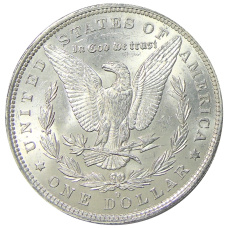 Монета 1 доллар 1885 года O США «Доллар Моргана» (реверс)