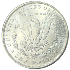 Монета 1 доллар 1884 года O США «Доллар Моргана» (реверс)