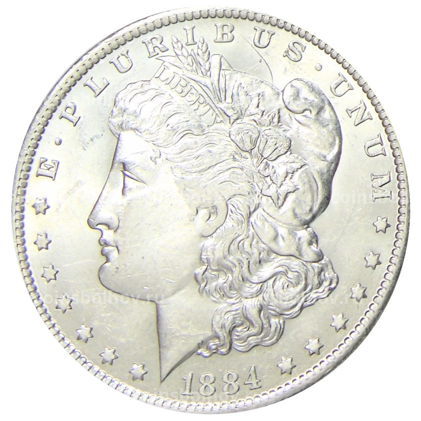 Монета 1 доллар 1884 года O США «Доллар Моргана»